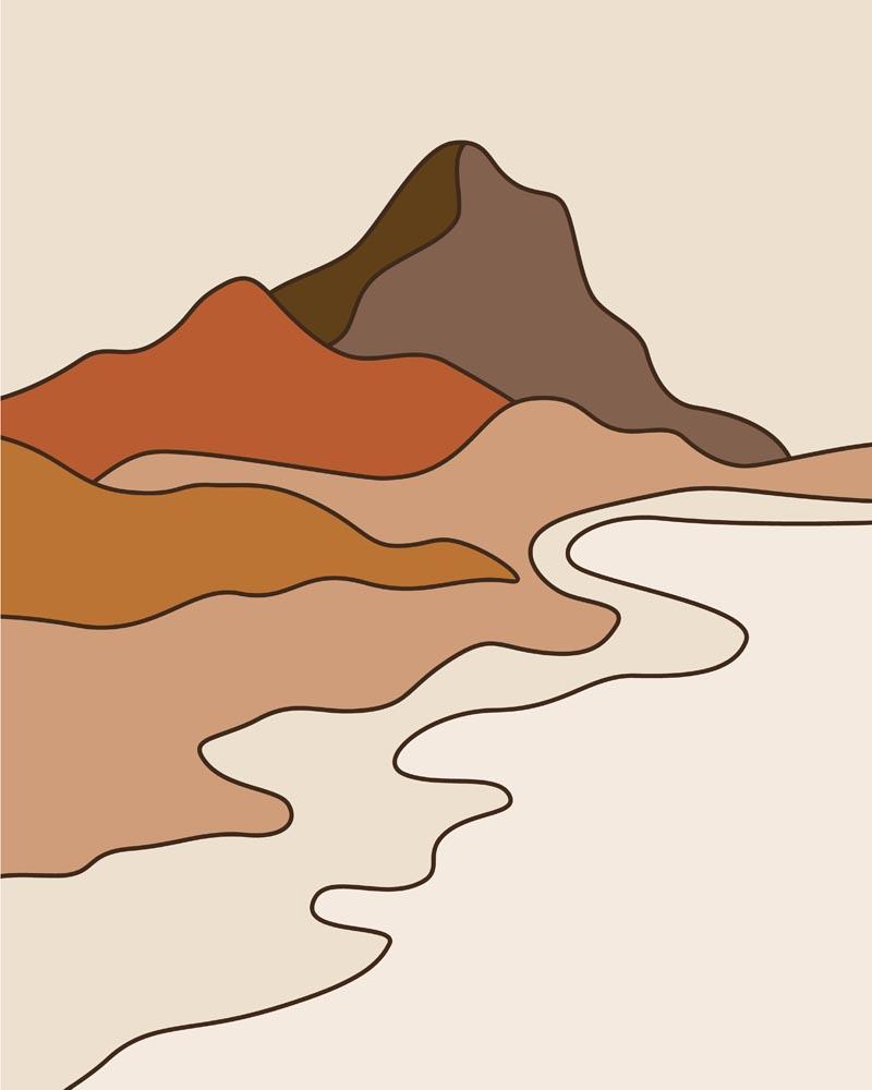 Boho Landschaft