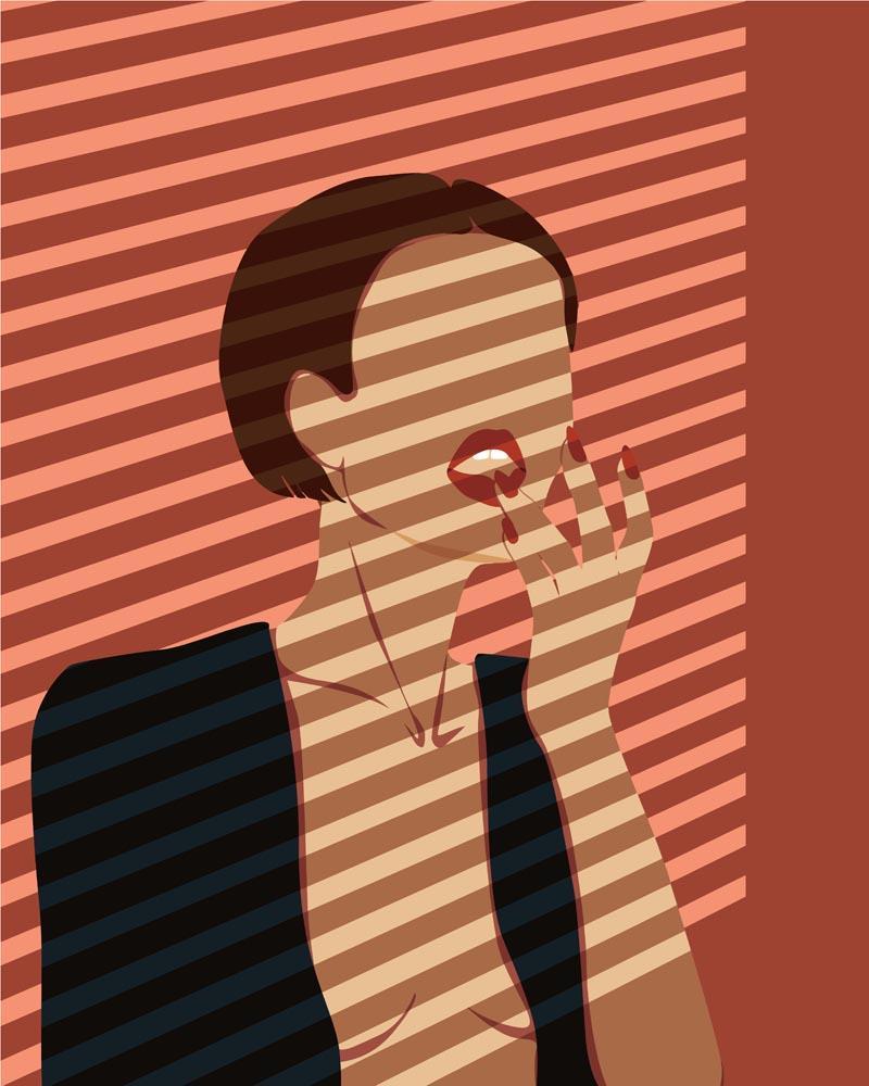 Abstrakte Personenillustration
