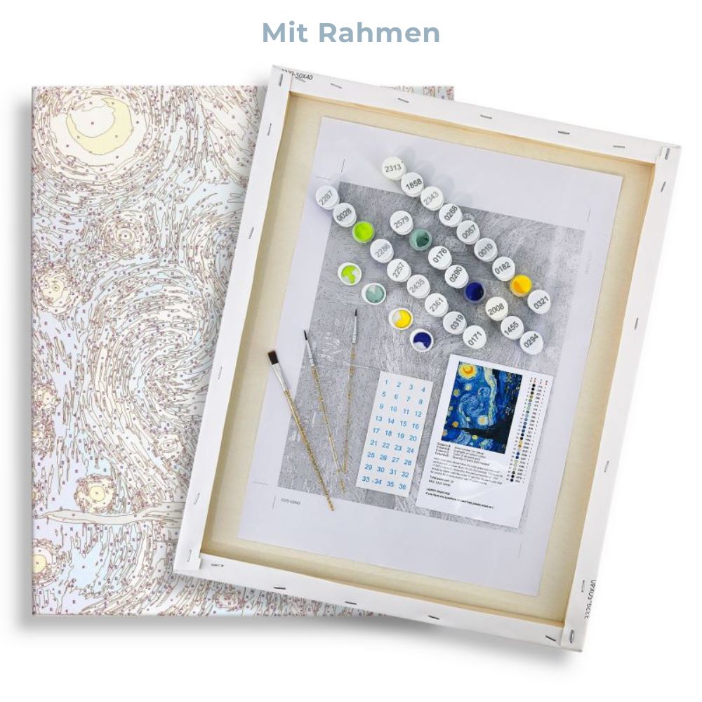 Malen nach Zahlen - Schwäne am See