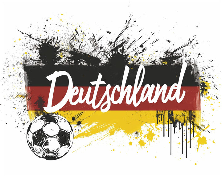 Malen nach Zahlen -  Deutschland Fußball