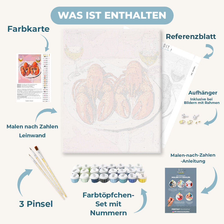 Malen nach Zahlen - Hummer