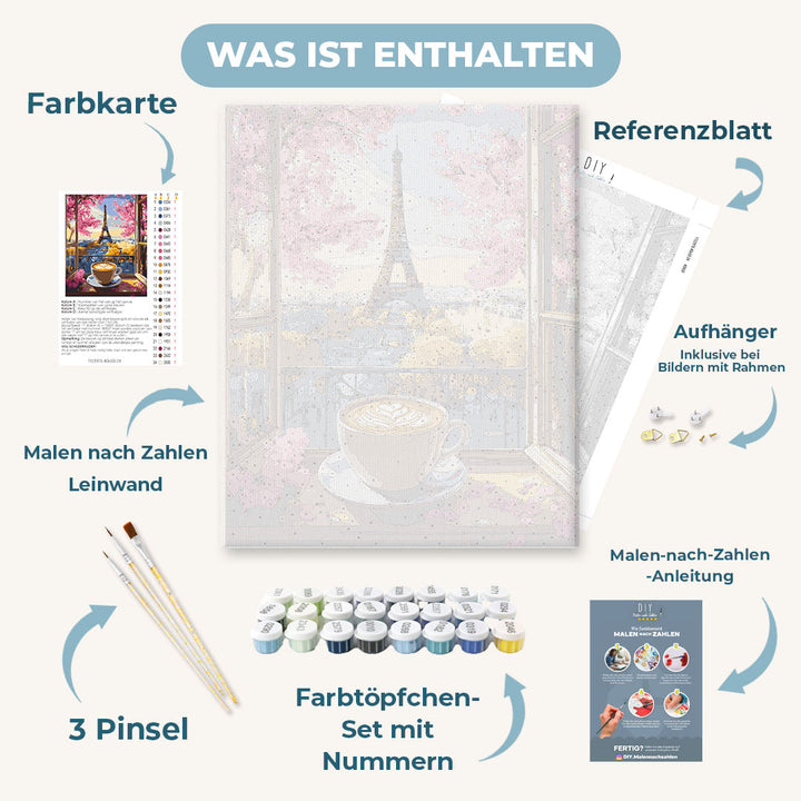 Malen nach Zahlen - Pariser Cappuccino