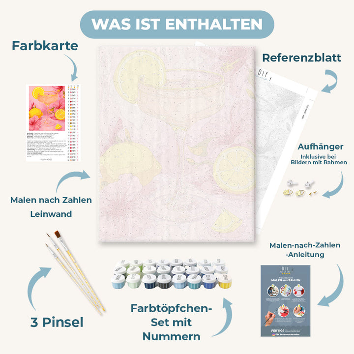 Malen nach Zahlen - Hawaiianischer Cocktail