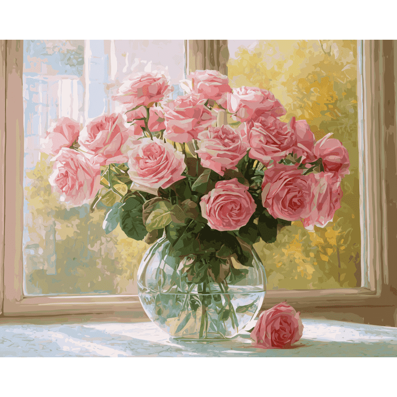 Malen nach Zahlen - Elegantes Bouquet