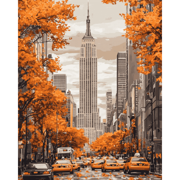 Malen nach Zahlen - New Yorker Herbst