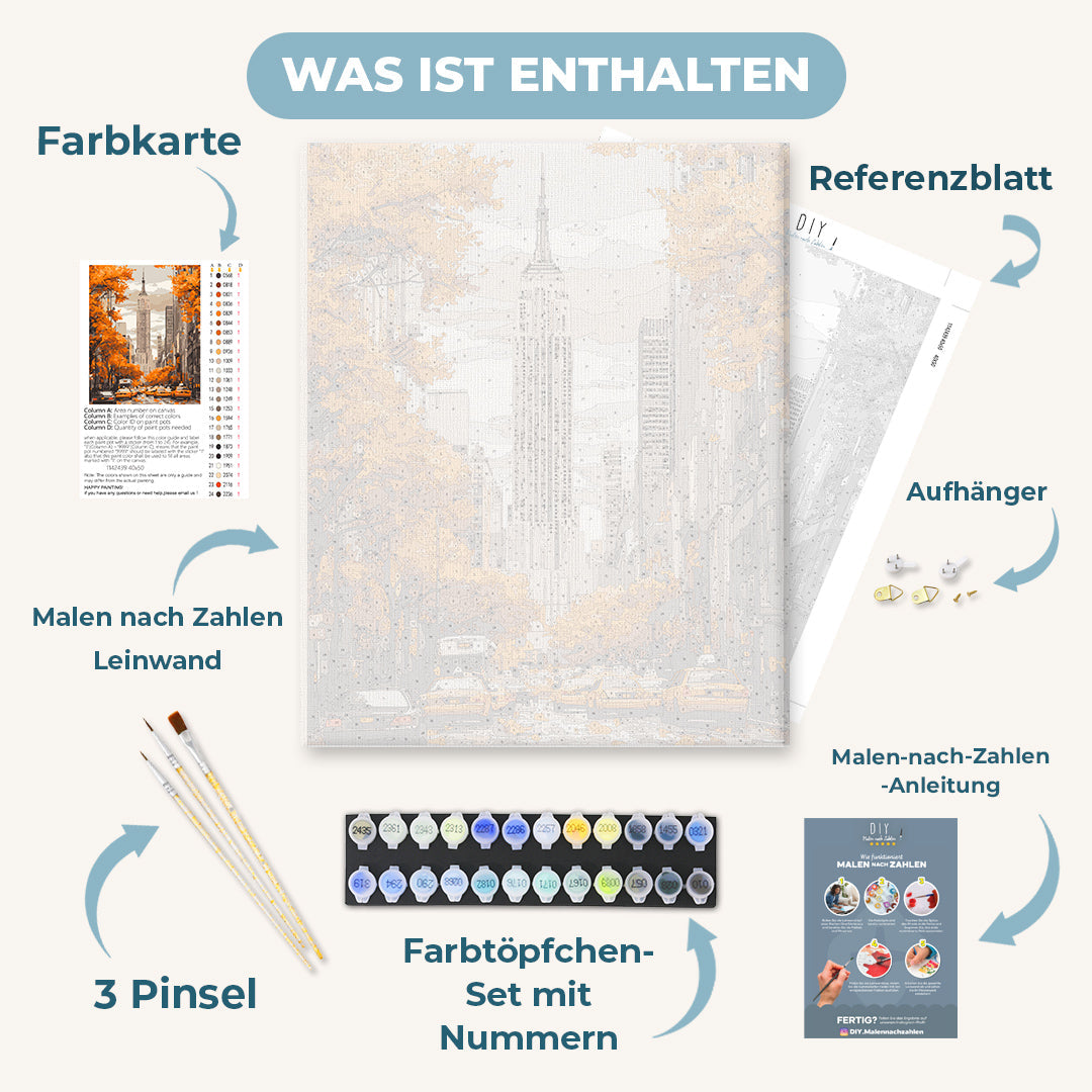 Malen nach Zahlen - New Yorker Herbst