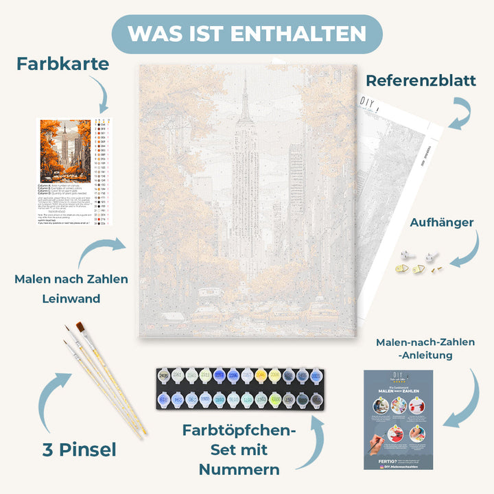Malen nach Zahlen - New Yorker Herbst