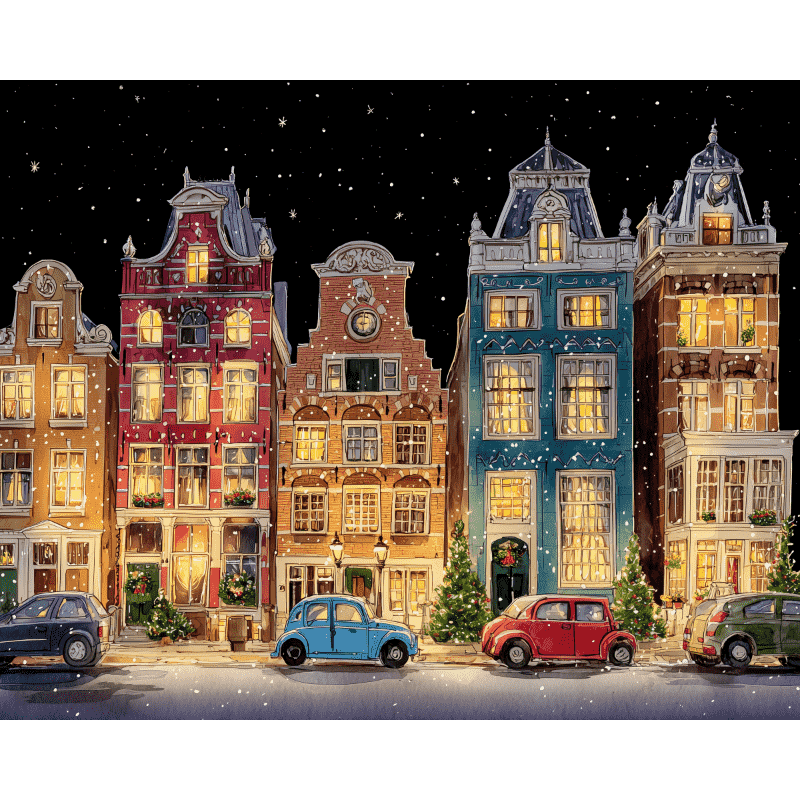 Malen nach Zahlen - Heiligabend in Amsterdam