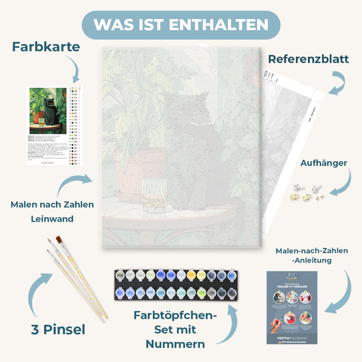 Malen nach Zahlen - Grumpy Cat
