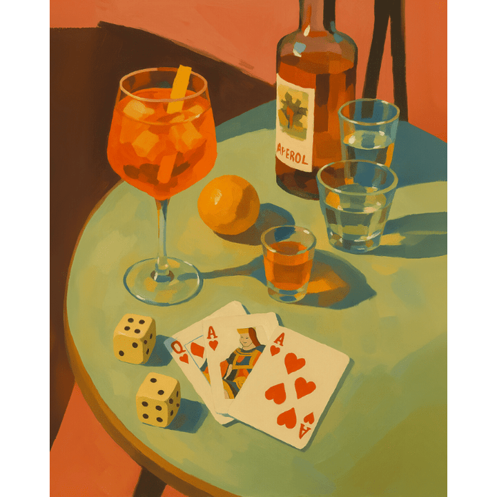 Malen nach Zahlen - Trinken & Spielen