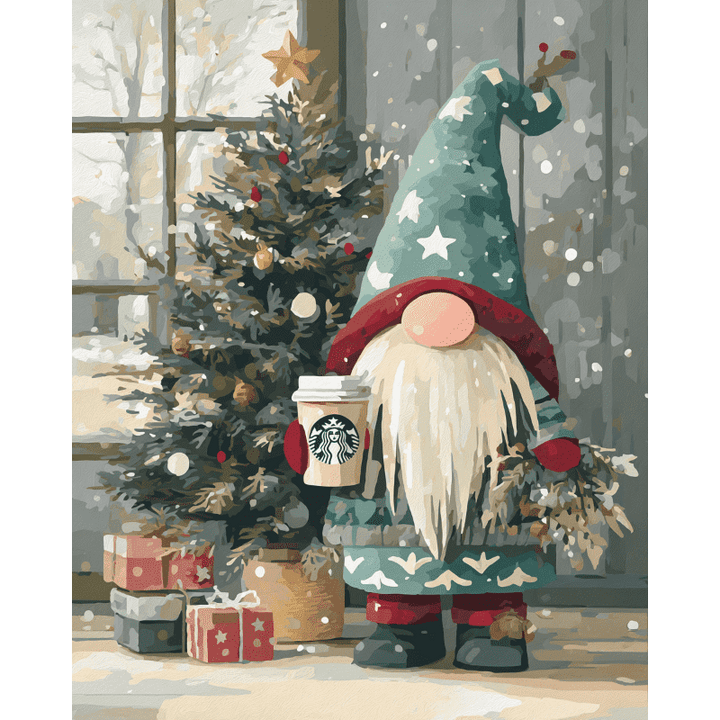 Malen nach Zahlen - Weihnachtswichtel