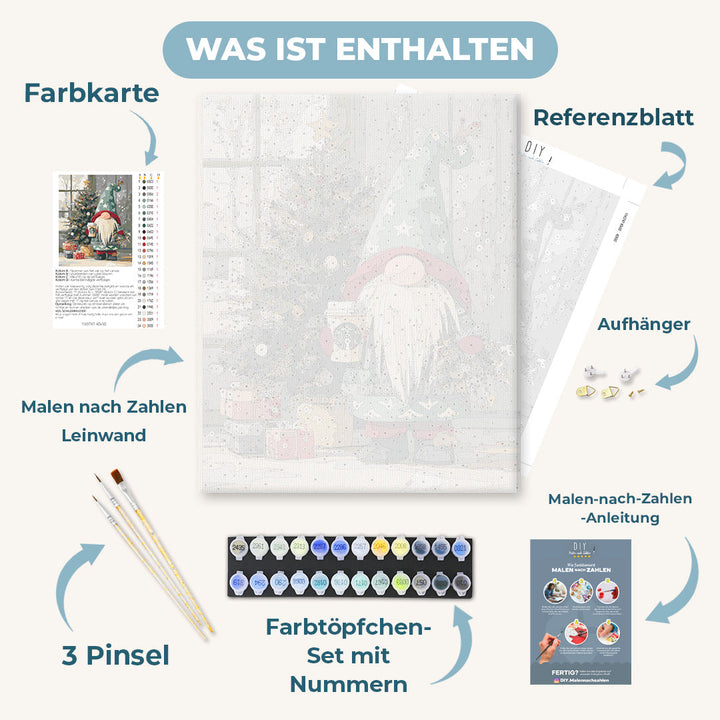 Malen nach Zahlen - Weihnachtswichtel