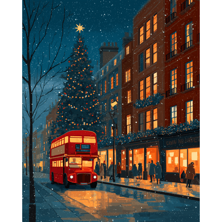 Malen nach Zahlen - Heiligabend in London