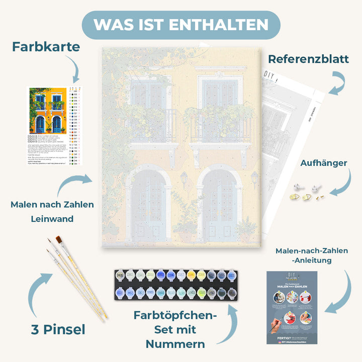 Malen nach Zahlen - Farben von Lissabon