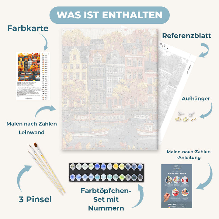 Malen nach Zahlen - Nordischer Herbst