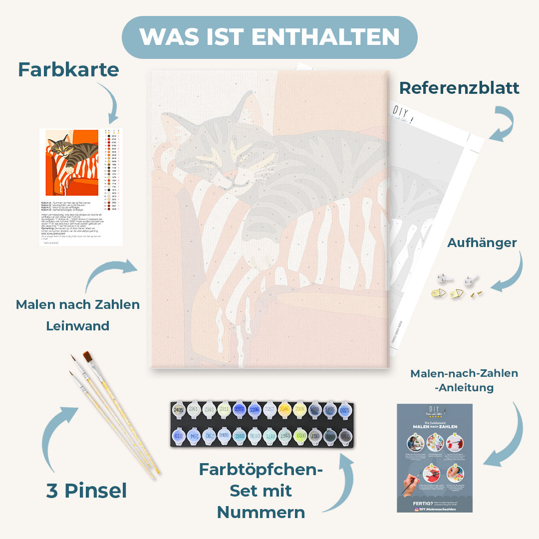 Malen nach Zahlen - Süßestes Nickerchen
