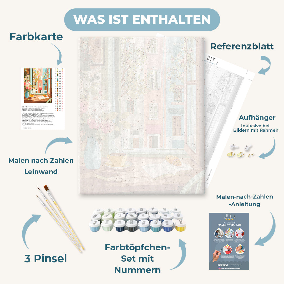 Malen nach Zahlen - Morgen eines Schriftstellers