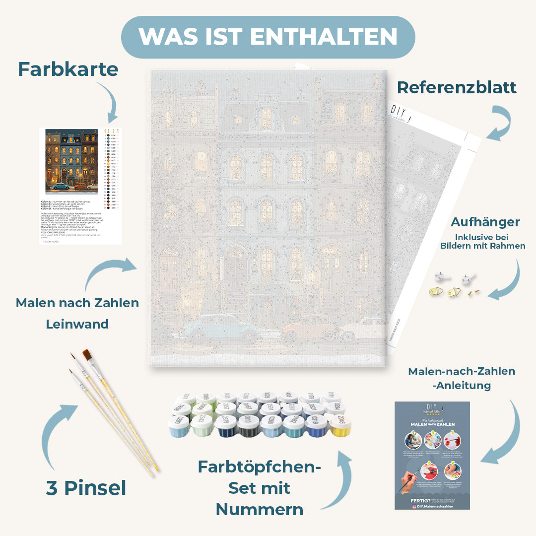 Malen nach Zahlen - Charmante Nachbarschaft