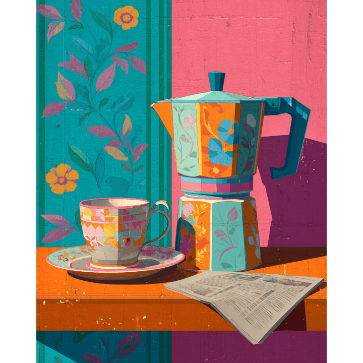 Malen nach Zahlen - Café à la Couleur