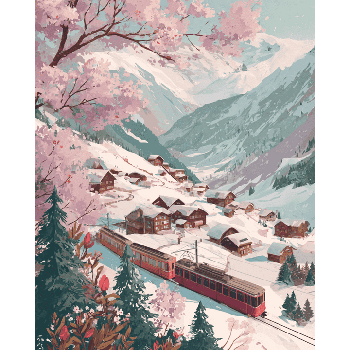 Malen nach Zahlen - Alpenexpress