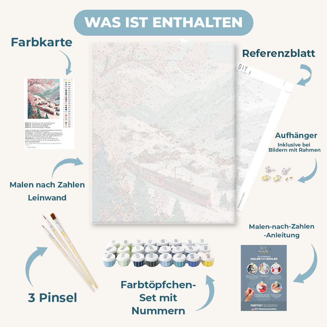 Malen nach Zahlen - Alpenexpress