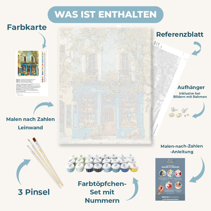 Malen nach Zahlen - Die blaue Buchhandlung