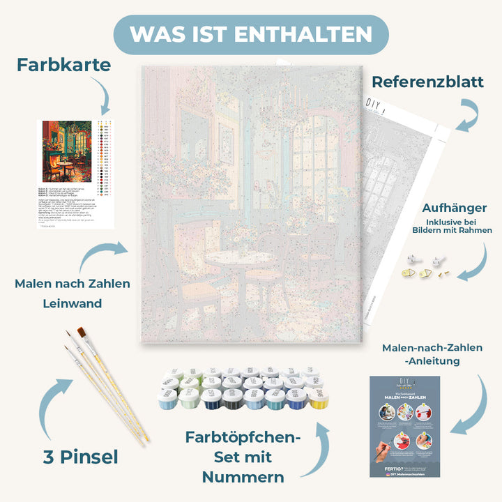 Malen nach Zahlen - Art-déco-Salon