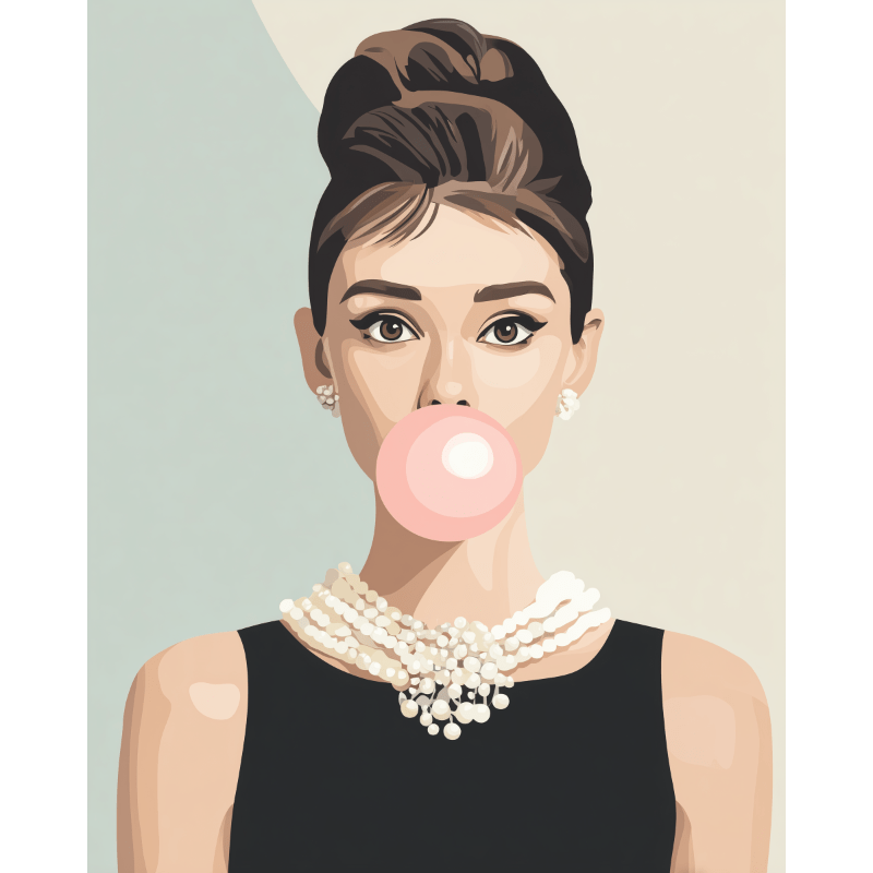 Malen nach Zahlen - Bubblegum-Eleganz
