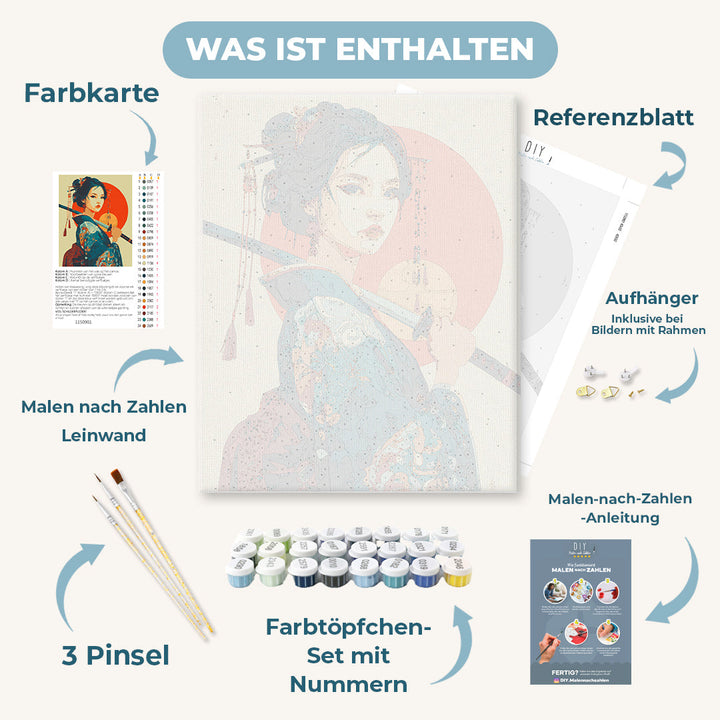 Malen nach Zahlen - Eine Kriegerin