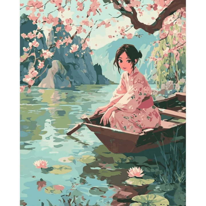 Malen nach Zahlen - Unter der Sakura