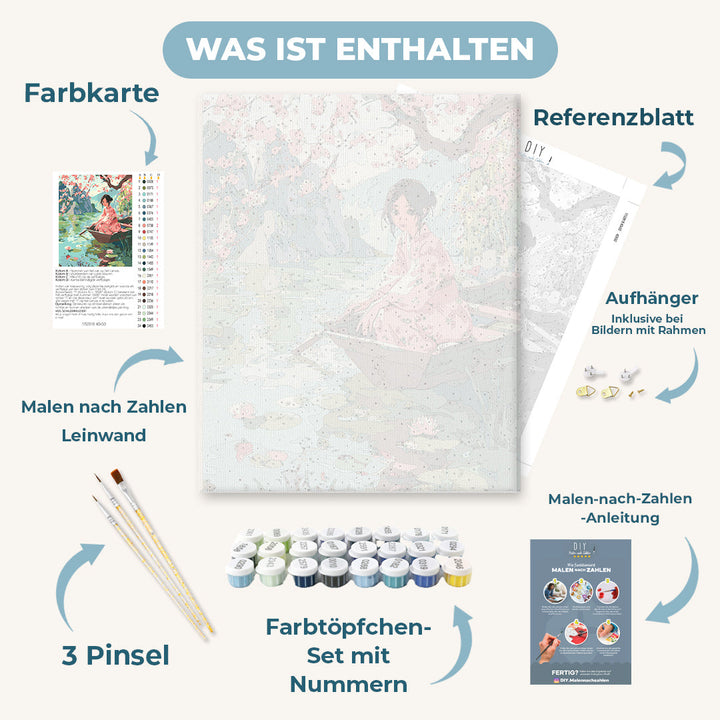 Malen nach Zahlen - Unter der Sakura