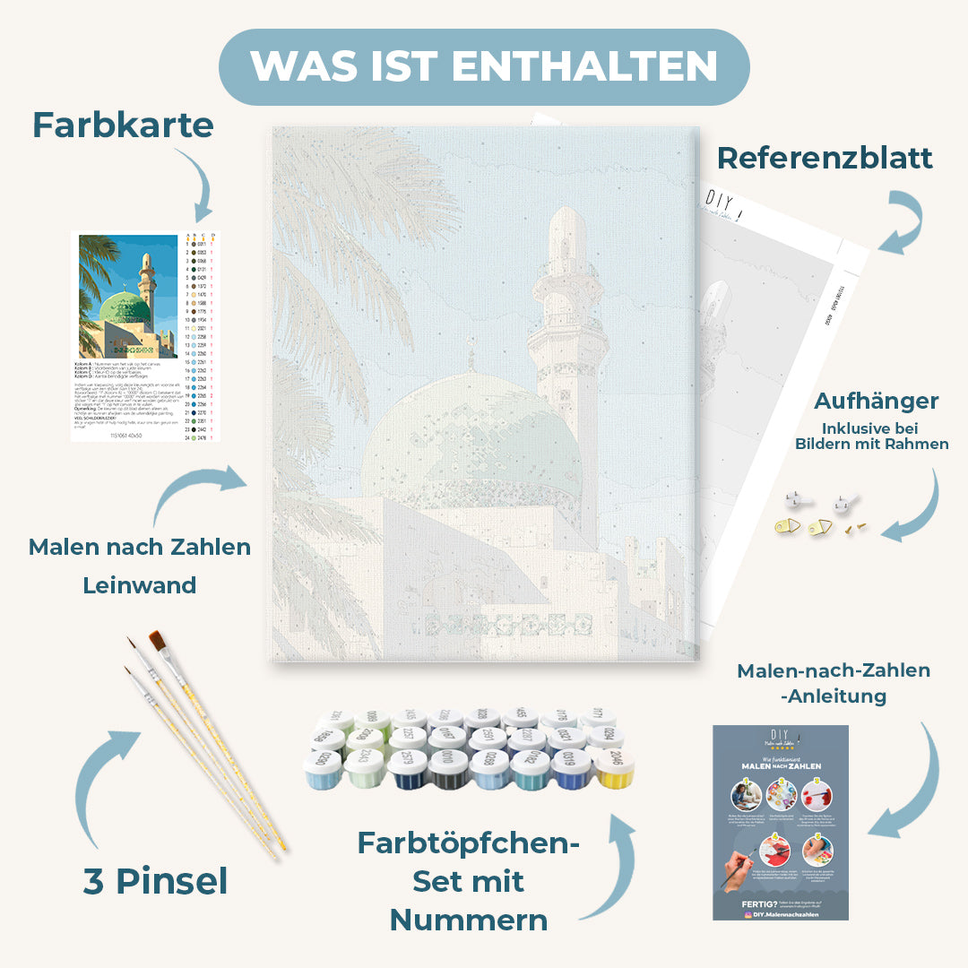 Malen nach Zahlen - Moschee