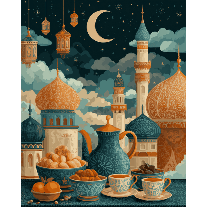 Malen nach Zahlen - Iftar-Zeit
