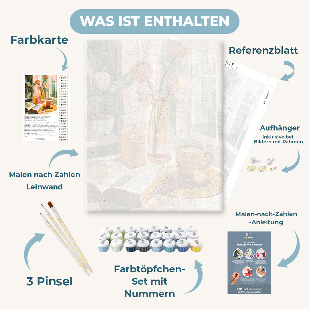 Malen nach Zahlen - Fensterlicht