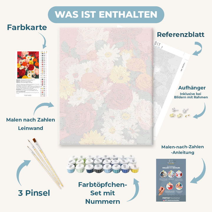 Malen nach Zahlen - Liebe in Farbe
