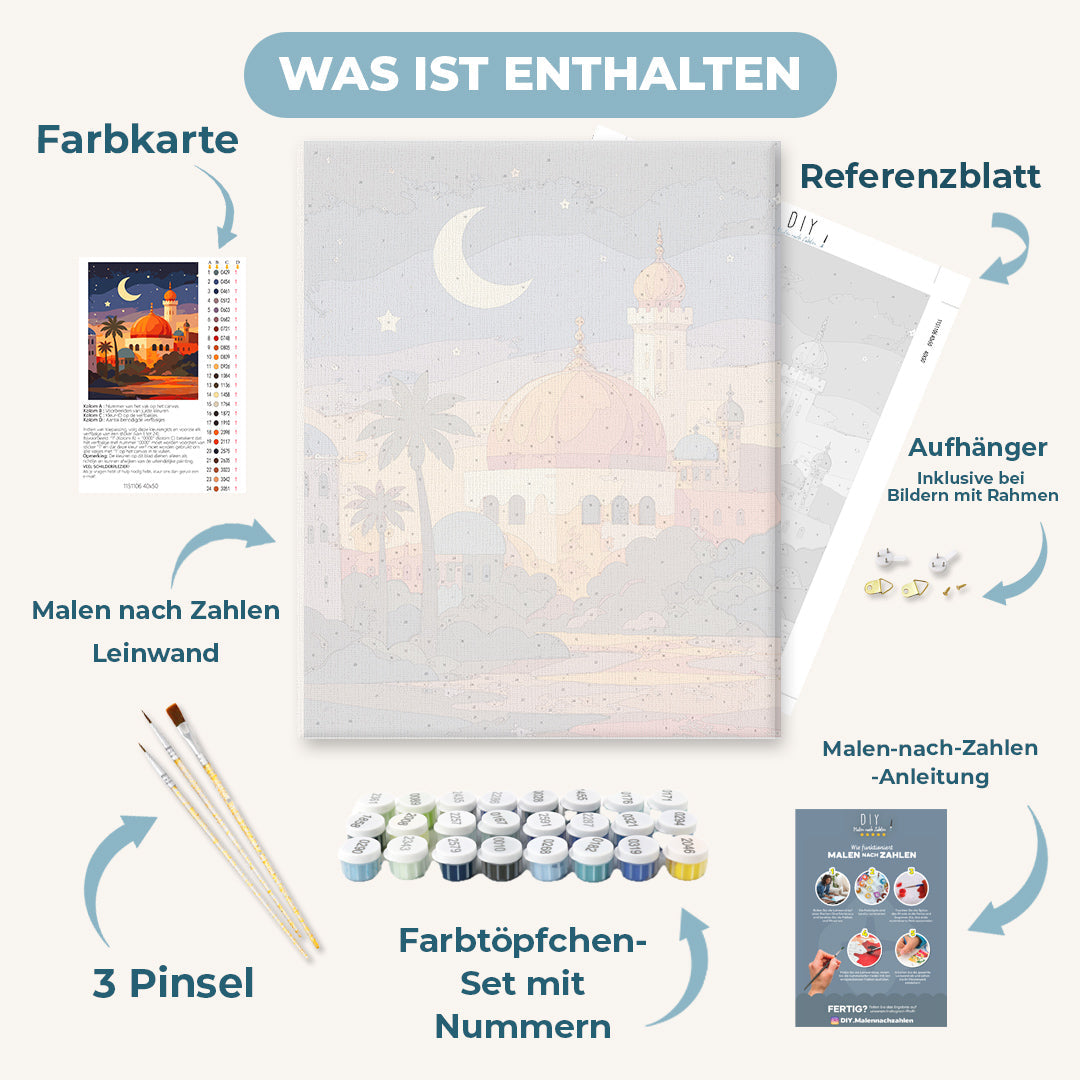 Malen nach Zahlen - Unter dem zunehmenden Mond
