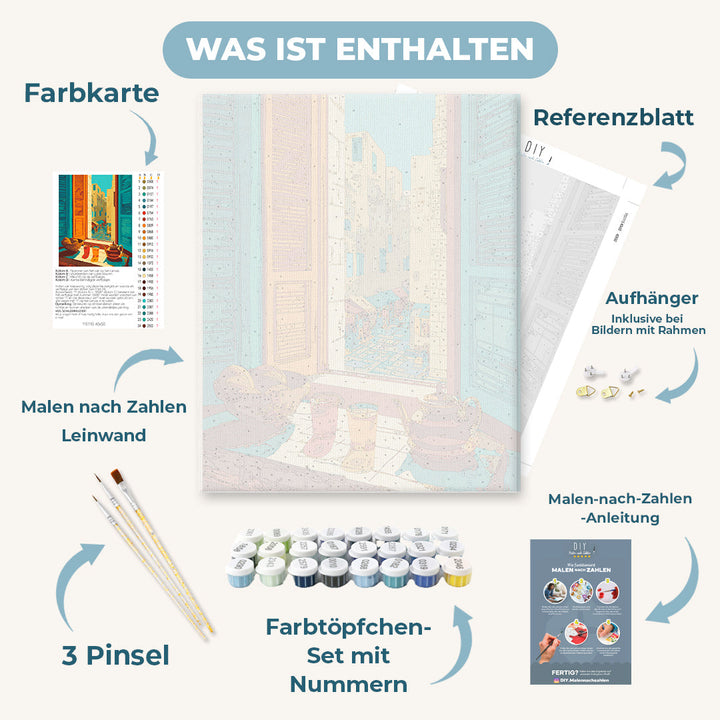 Malen nach Zahlen - Vor der Sonne verborgen