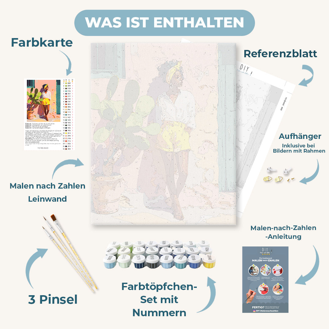 Malen nach Zahlen - Sonnenlichtes Selbstvertrauen