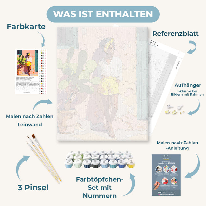 Malen nach Zahlen - Sonnenlichtes Selbstvertrauen