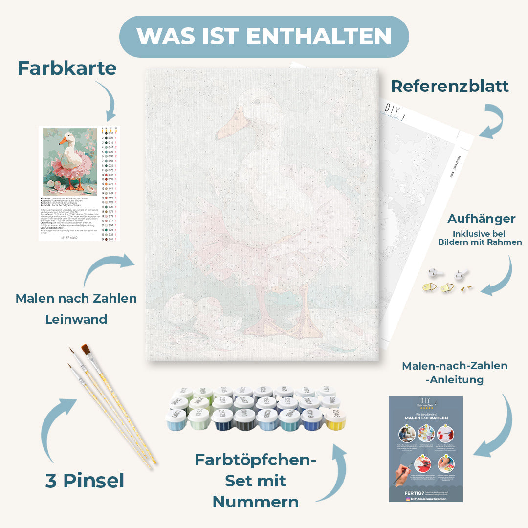 Malen nach Zahlen - Die Gänseballerina