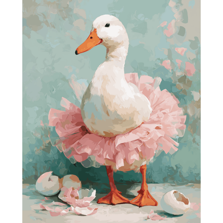 Malen nach Zahlen - Die Gänseballerina