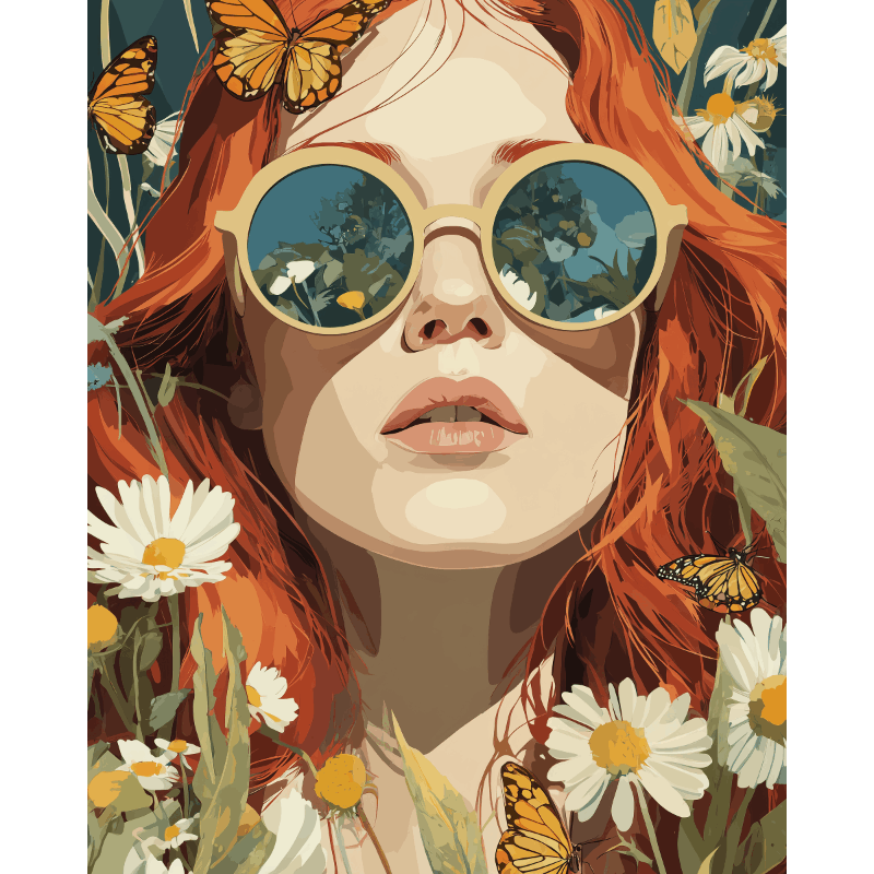 Malen nach Zahlen - Durch florale Brille