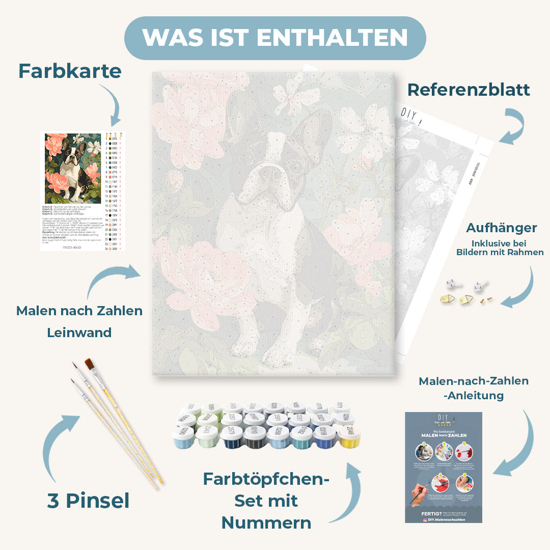 Malen nach Zahlen - Porträt eines Franzosen