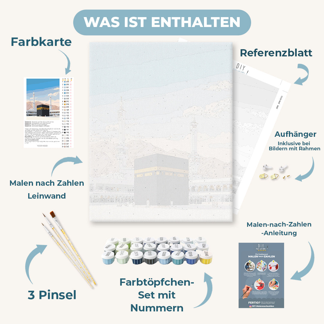 Malen nach Zahlen - Heilige Kaaba
