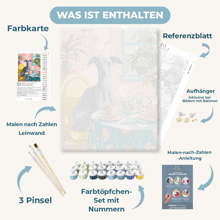 Malen nach Zahlen - Tee mit der Herzogin