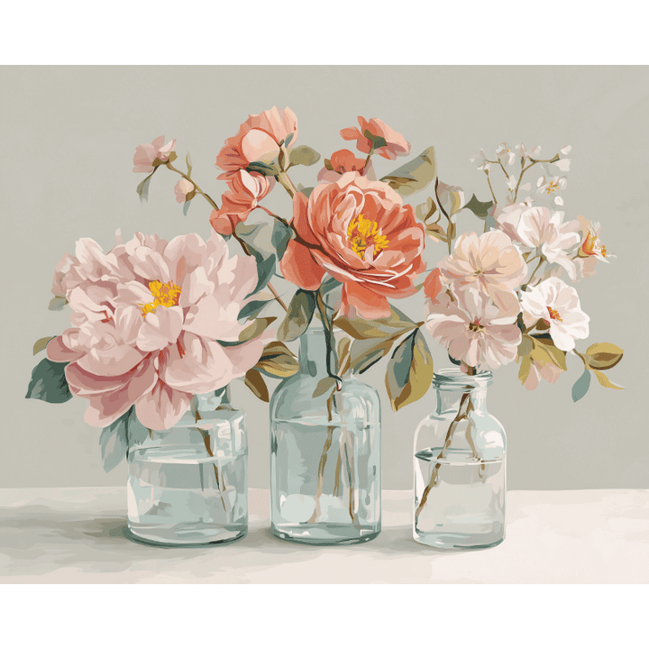 Malen nach Zahlen - Botanisches Glas