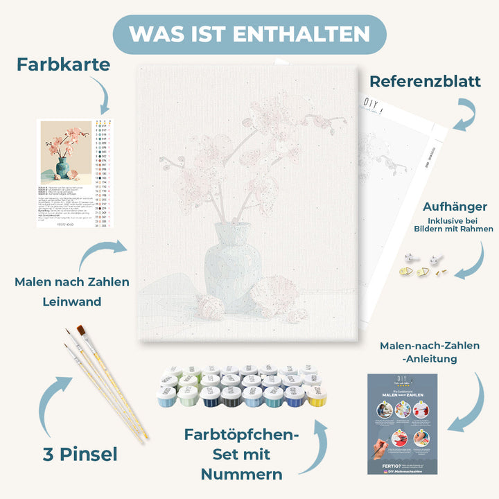 Malen nach Zahlen - Blumige Eleganz
