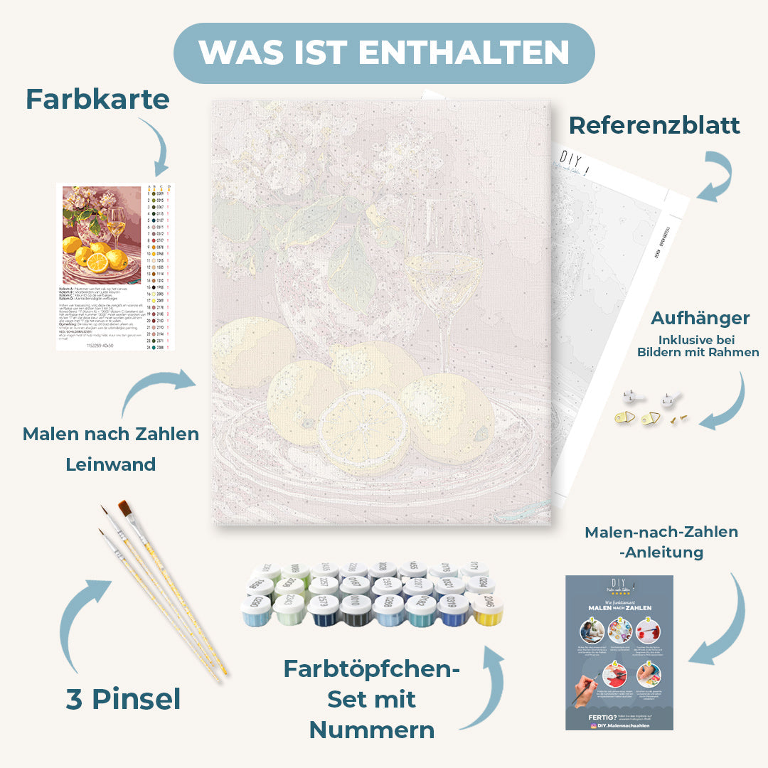 Malen nach Zahlen - Porzellan in Pink