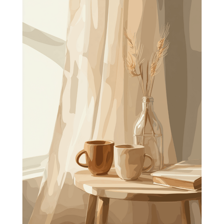 Malen nach Zahlen - Farben des Weizens