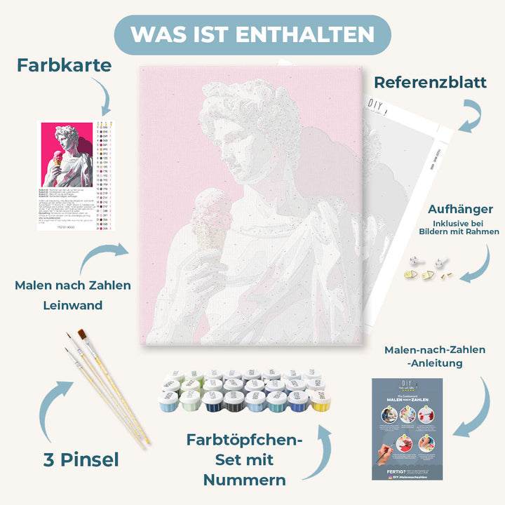 Malen nach Zahlen - Cooler Marmor